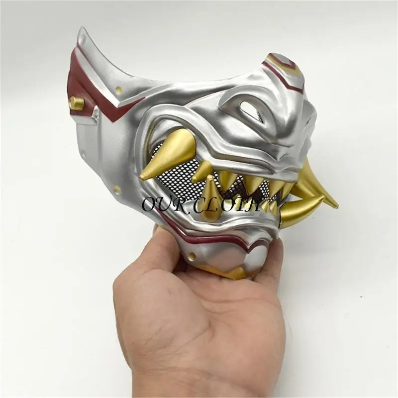 Mascarade masque fête masque diable samurais masque carnival masque half face masque y1ac