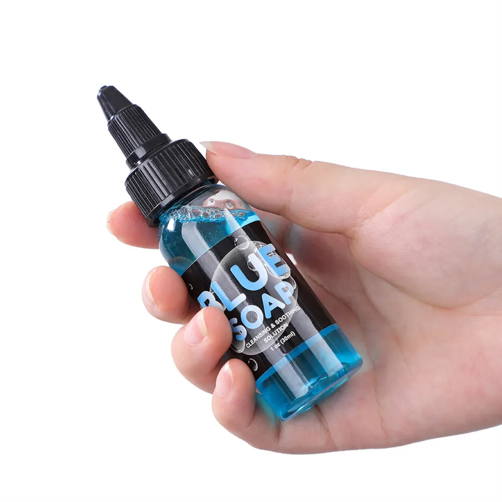 STIGMA 30/120ML Tattoo Blue Soap Cleaning & Soothing Solution Full Set Tattoo Studio Eyeliner Lip Eyebrow Supply Accessories