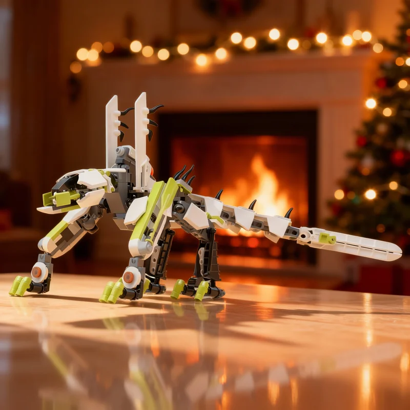 220pcs MOC System Medium Lime Robotic Hound Model Building Blocks Architecture Toys Education Idea Christmas Gifts Brick Kids
