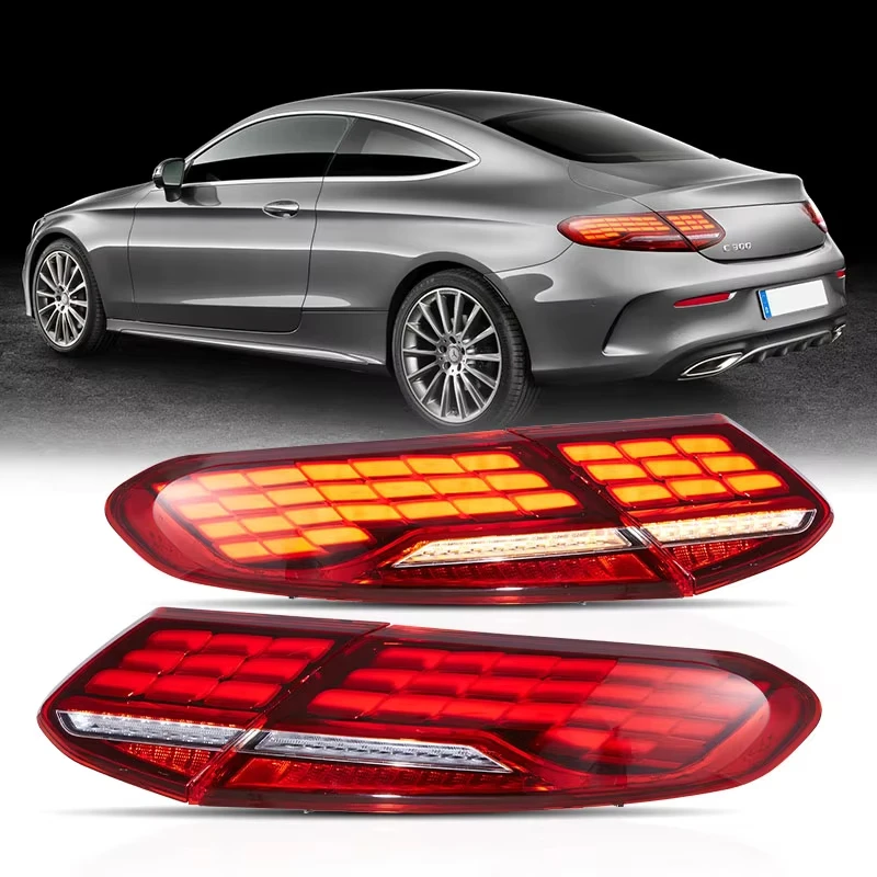 

NORSEN Factory LED Taillights for Mercedes-Benz C-Class C205 Coupe 2015-2023 and A205 Cabriolet/Convertible 2016-2023 4th Gen