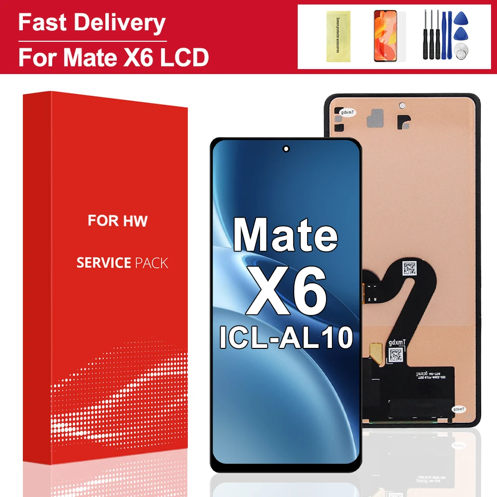 For Huawei Mate X6 LCD Display Touch Screen Digitizer Assembly Replacement for Huawei Mate X6 ICL-AL10, ICL-LX9 Screen