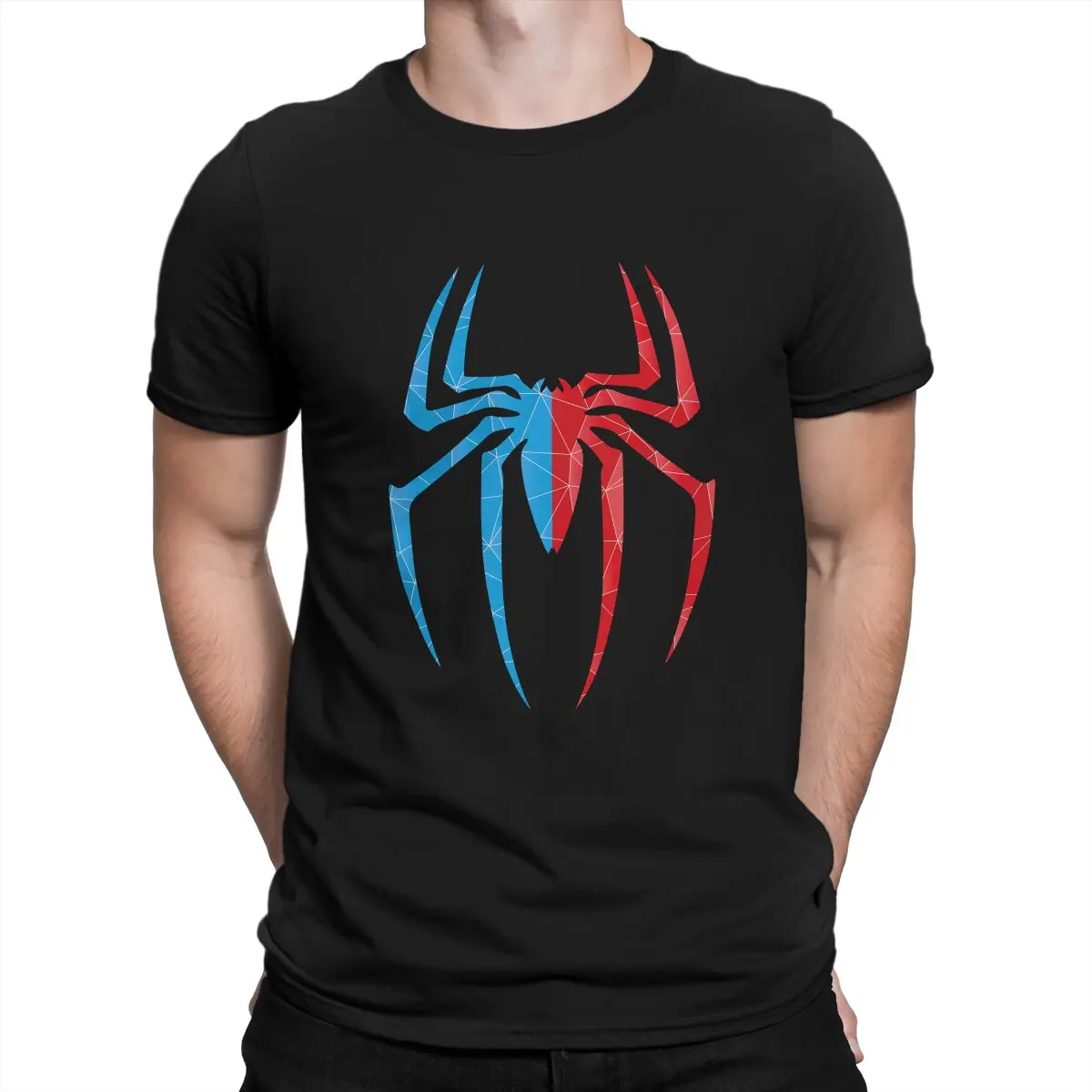 Spider Split Spidey Tshirt Homme Men's Clothing Blusas Polyester T Shirt For Men