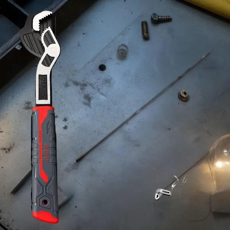 Hand Tool, Universal Multi-Functional Fast Wrench, Adjustable CR-V Pipe Wrench