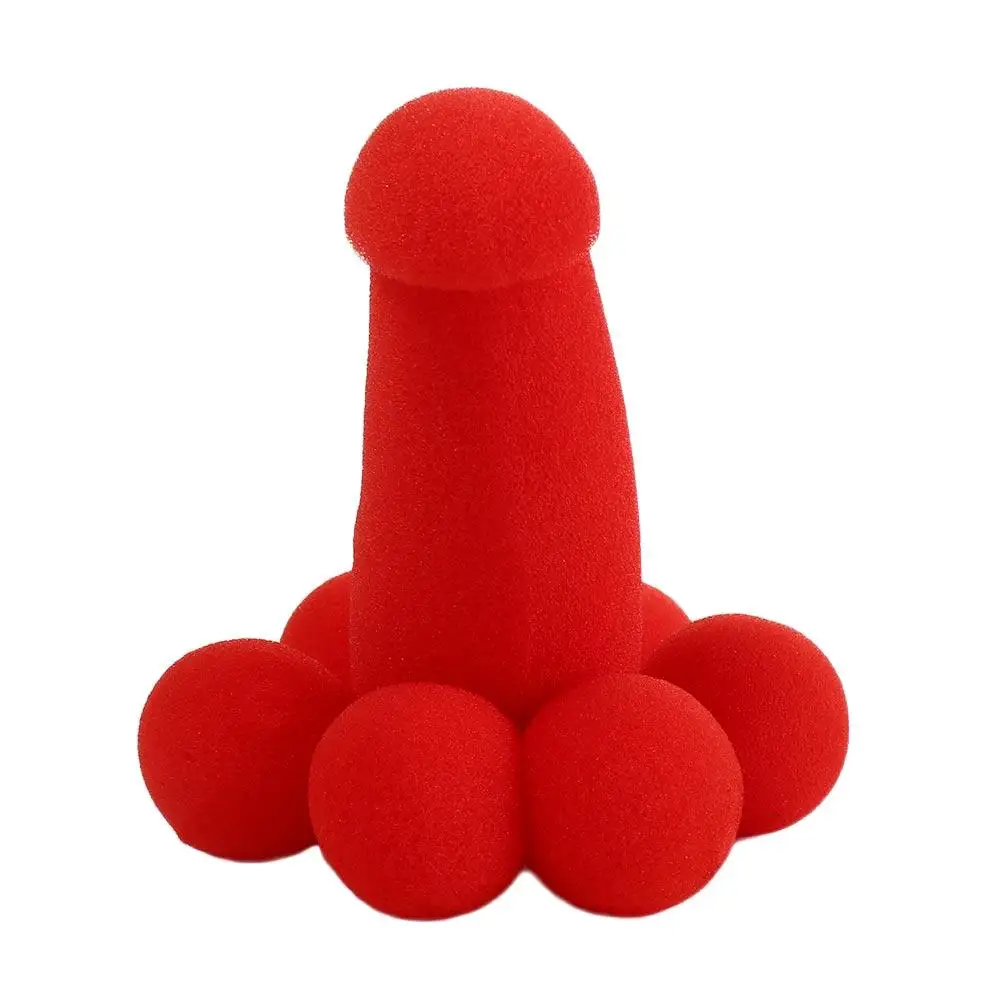 Funny Gadgets Magic Trick Sponge Gimmick Red Sponge Balls Magic Red Sponge Performing Magic Prop Small Sponge Brother