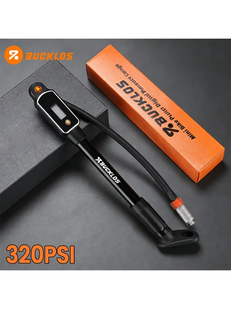 AliExpress BUCKLOS 320psi Bike Pump Mini Portable Hand Air Valve Inflator Schrader Presta MTB Road Cycling Tire Pump Aluminum Alloy Tools