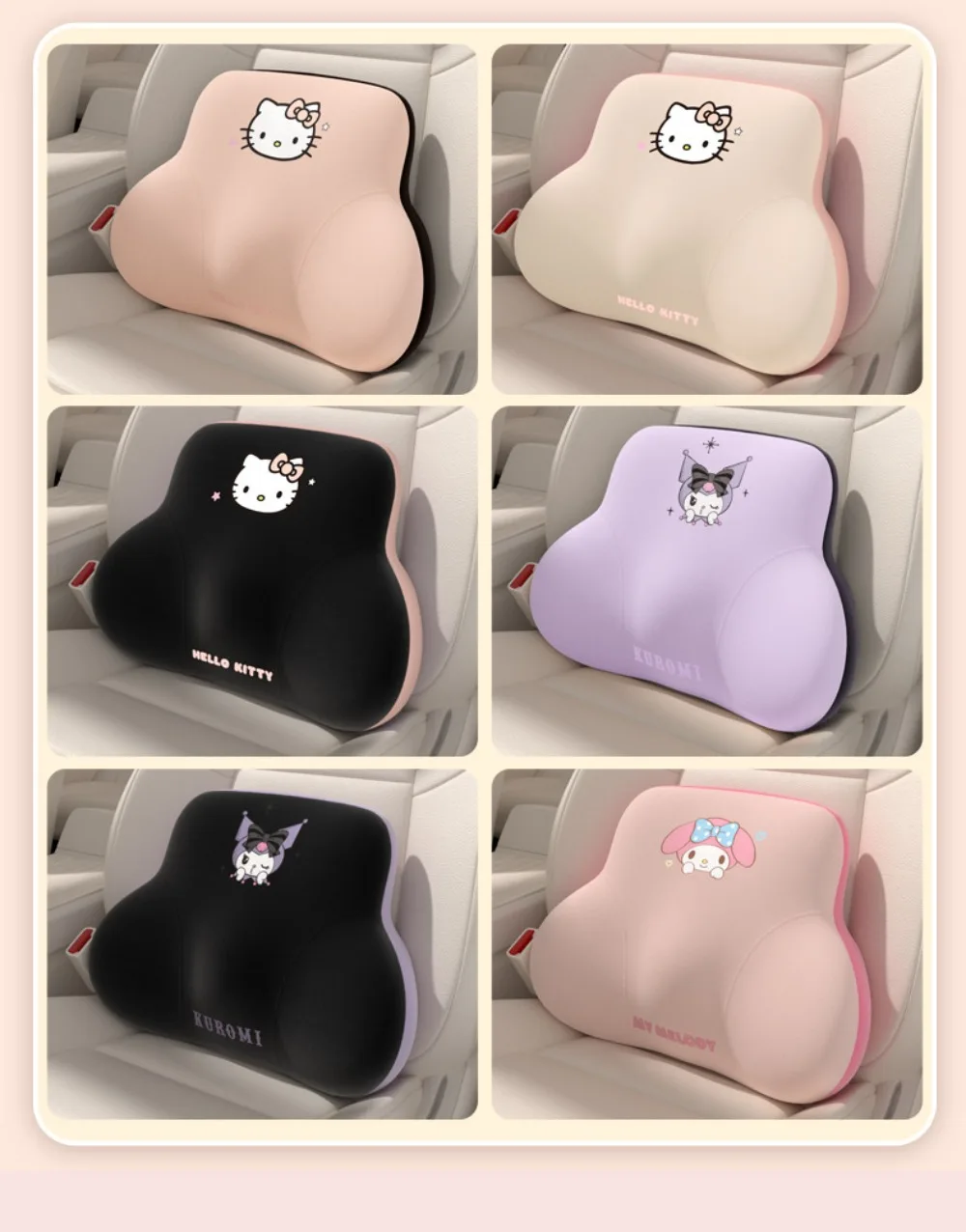 

Car Neck Pillow Memory Foam Protective Lumbar Back Support Breathable Car Headrest Cushion Relieve Stress Car Seat Pillow