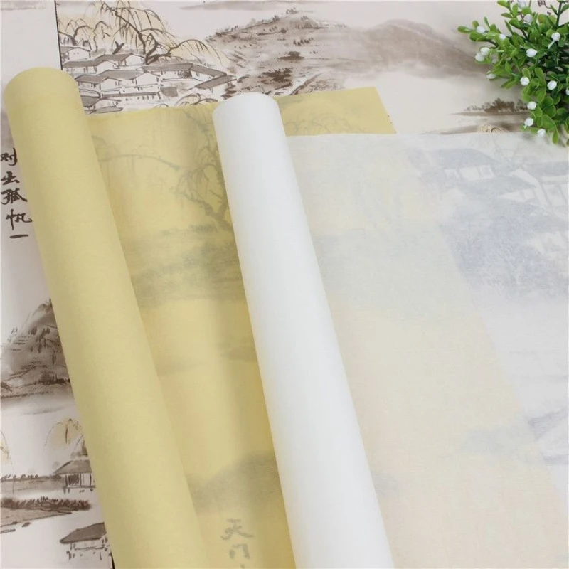 20 sheet Xuan Paper for Calligraphy Copy Chinese Ripe Xuan Paper Papel Arroz Ultra-thin Chinese Painting Tracing Rice Paper