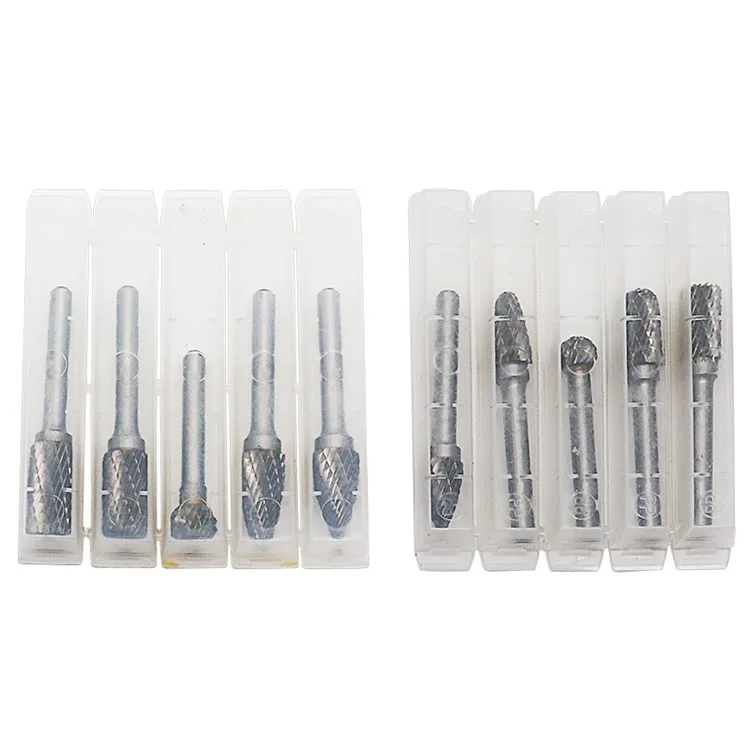 Rotary Bur Rotary File Tungsten Carbide Woodworking Drilling Milling Cutter Bit Shank Die Grinder Drill Polishing Tools