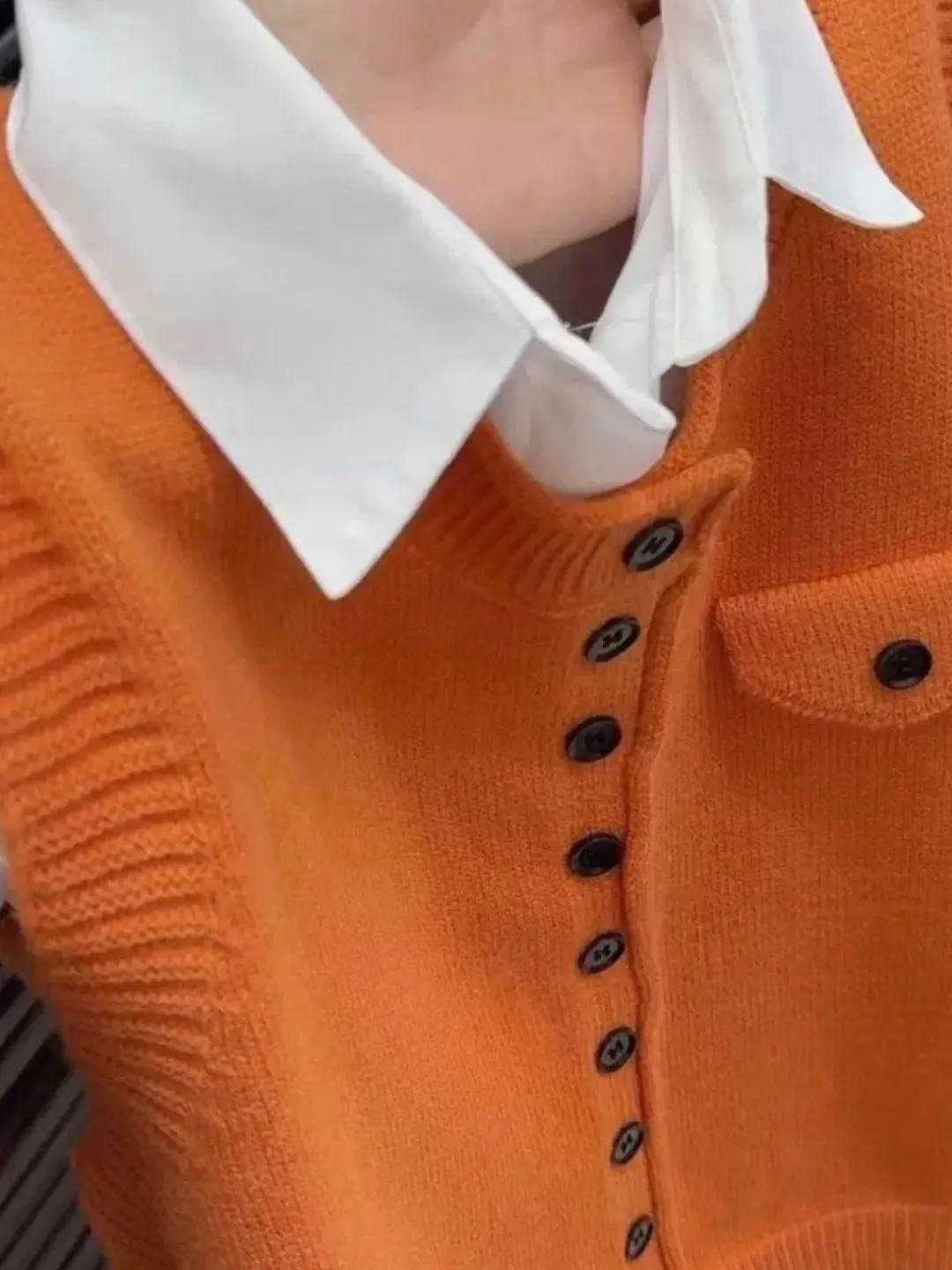 Fashionable Simple Knitted Vest Top Women's Spring Autumn Loose Casual Versatile Shoulder Open Cardigan Outerwear
