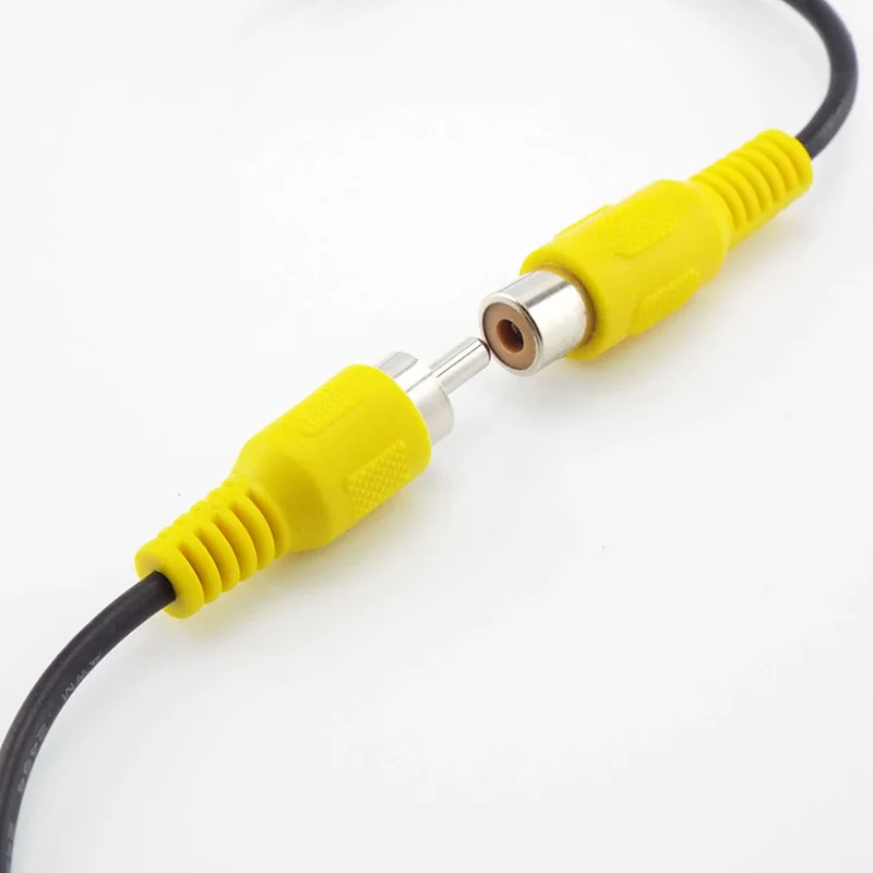 15cm 2pin Car Rca Female / Male Audio Cable Av Single Video Stereo connector extension wire lead diy repair wire