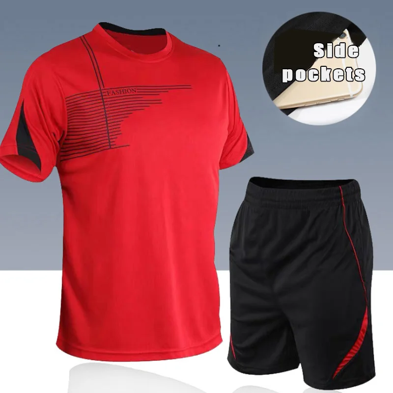 بدلة رياضية للرجال والنساء لصالة الألعاب الرياضية واللياقة البدنية وكرة الريشة ملابس رياضية للجري والركض ملابس رياضية مجموعة ملابس رياضية للتمرين #4