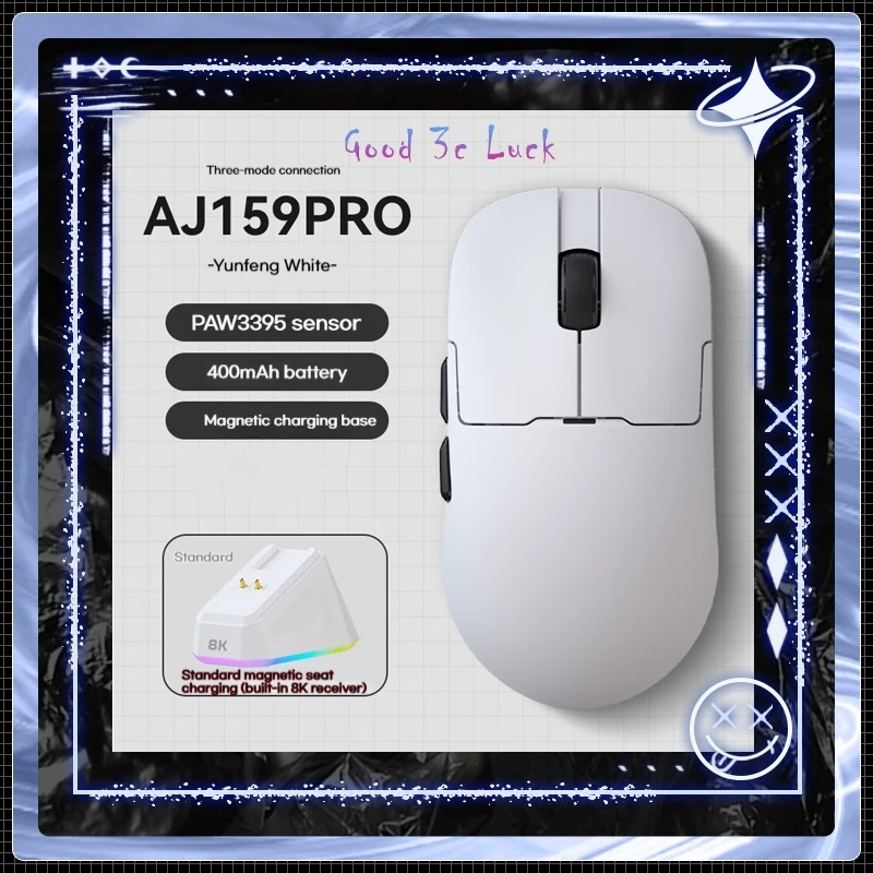 Ajazz Aj159pro 2.4g Usb Wireless Mouse Bluetooth 2.4g Gaming Mouse 26000 Dpi Programmable Buttons Mice For Gamer Mouse Pc Laptop