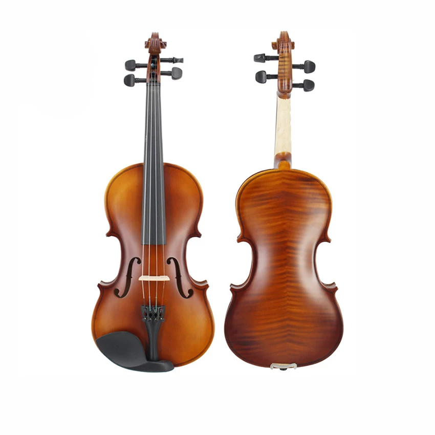 B04 4/4 3/4 1/2 1/4 1/8 Size Natural Acoustic Violin Fiddle Craft 4-String Instrument For Professional Violin Lover Beiginner