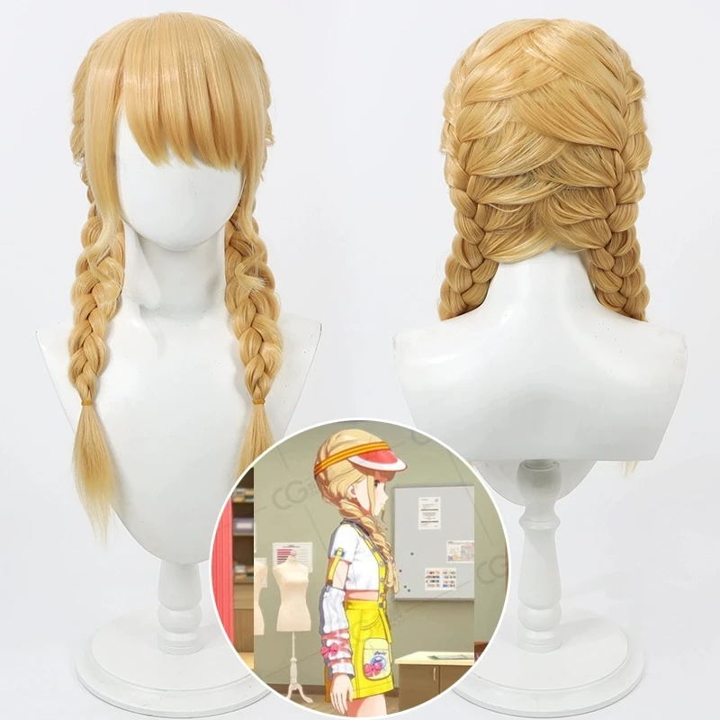 School Idol Master Fujita Kotone Cosplay Wig Anime Game Roleplay Party Costume Prop Wigs Synthetichair Heat Resistant Fiber