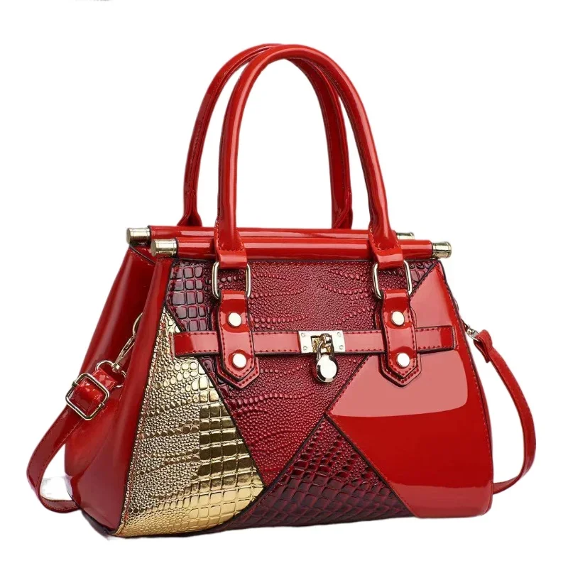

Fashionable New Women's Handbag Light Luxury Texture Lizard Pattern Colored Single Shoulder Bag Brand Trendy Crossbody Bag Women