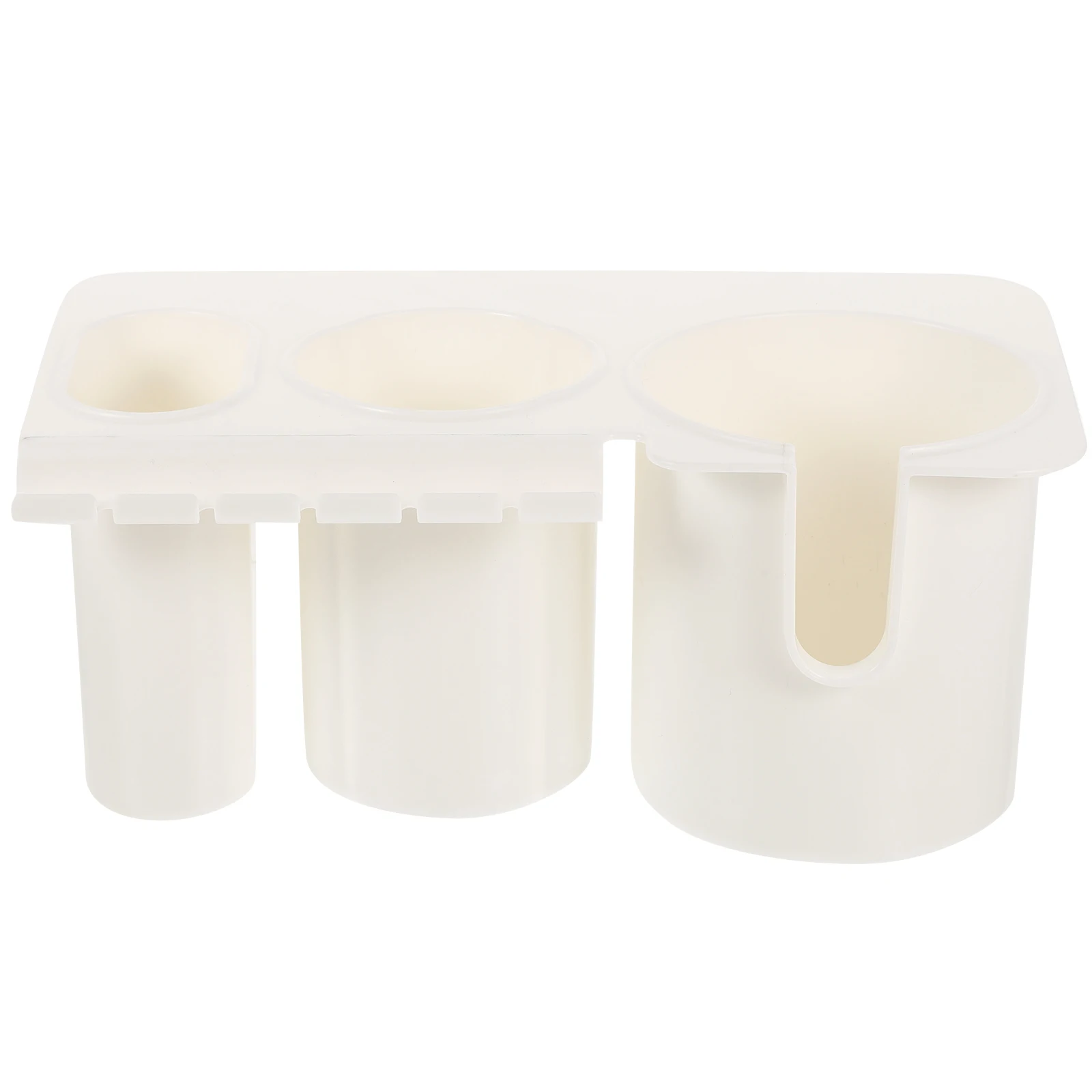 

Desk ganizer Storage Rack Cup Holder White Office Coffee Pen Shelf HIPS Material Fine Workmanship Large Mouth Multi