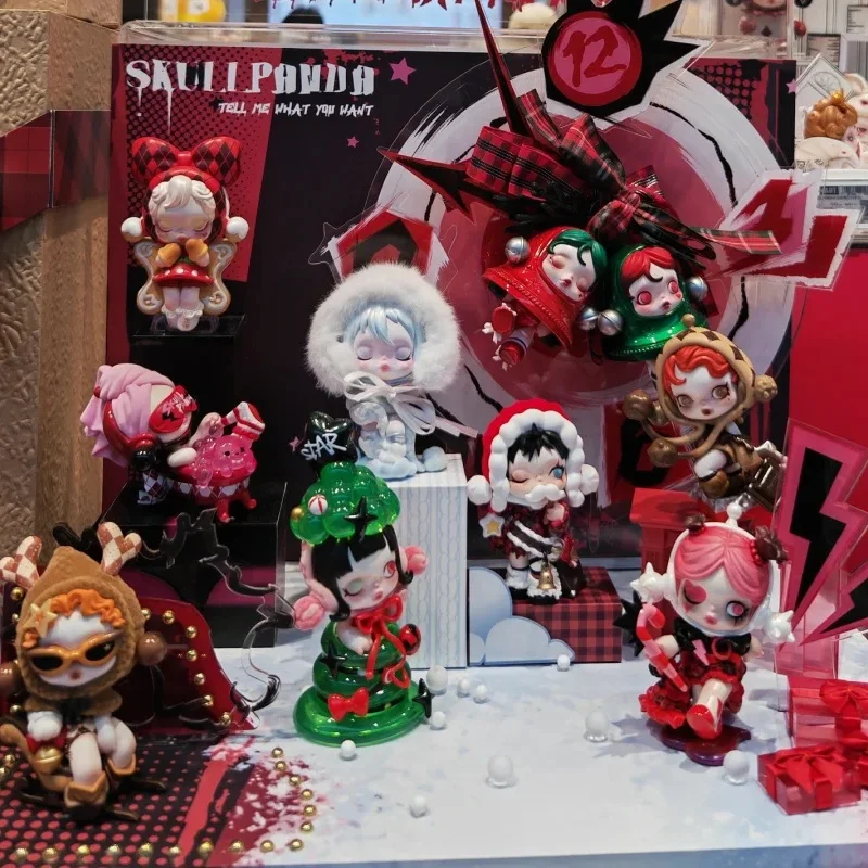 Nuovo autentico Skullpanda Time To Make A Wish Series Blind Box Let It Snow Skullpanda Modelli Mystery Box Regalo di Natale limitato