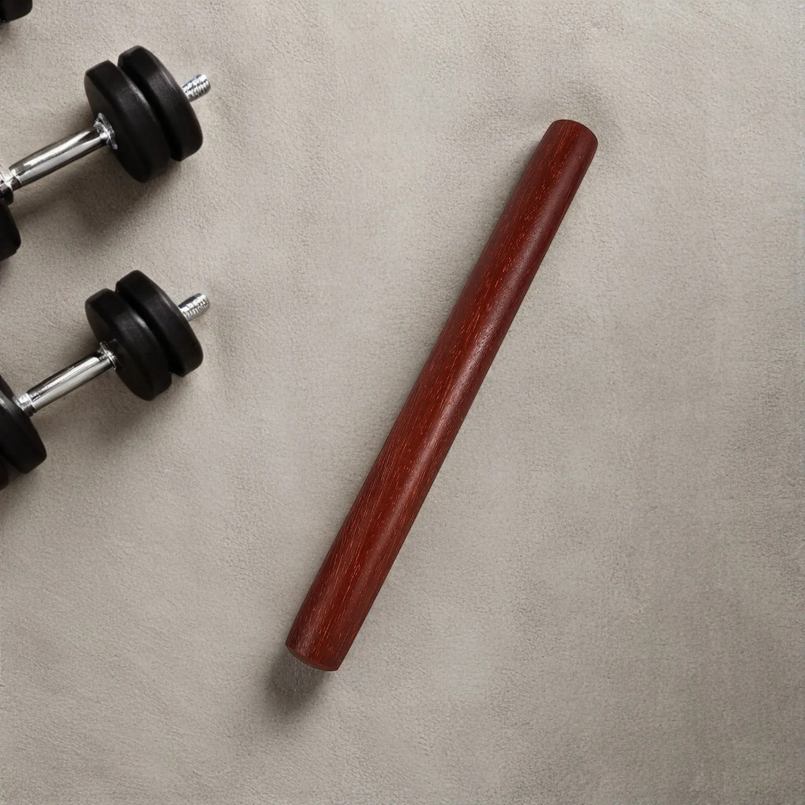 Red Wood Tai Stick Wooden Sturdy Exercise Stick Kungfu Training Tai Ruler Physical Rehabilitation Fitness Tool
