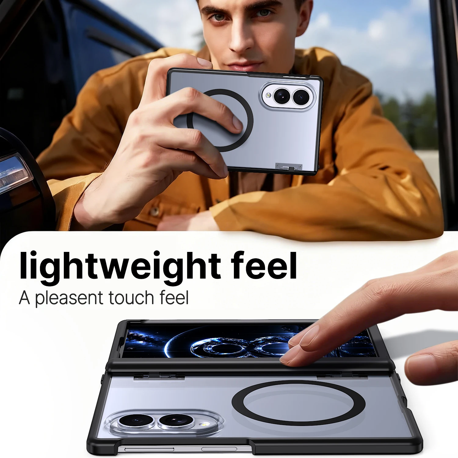 Folding Phone Case for Samsung Galaxy Z Fold 8 5G Fold8 Ultra Fold7 Fold 7 Anti-Shock Hinge Cell Phone Cover