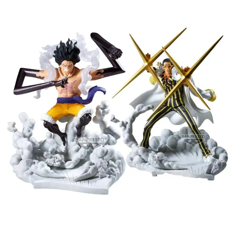 

[Original Genuine] In Stock Bandai Banpresto One Piece Senkouzekkei Luffy Gear4 Borsalino Figure Model Collector Figurine Toys