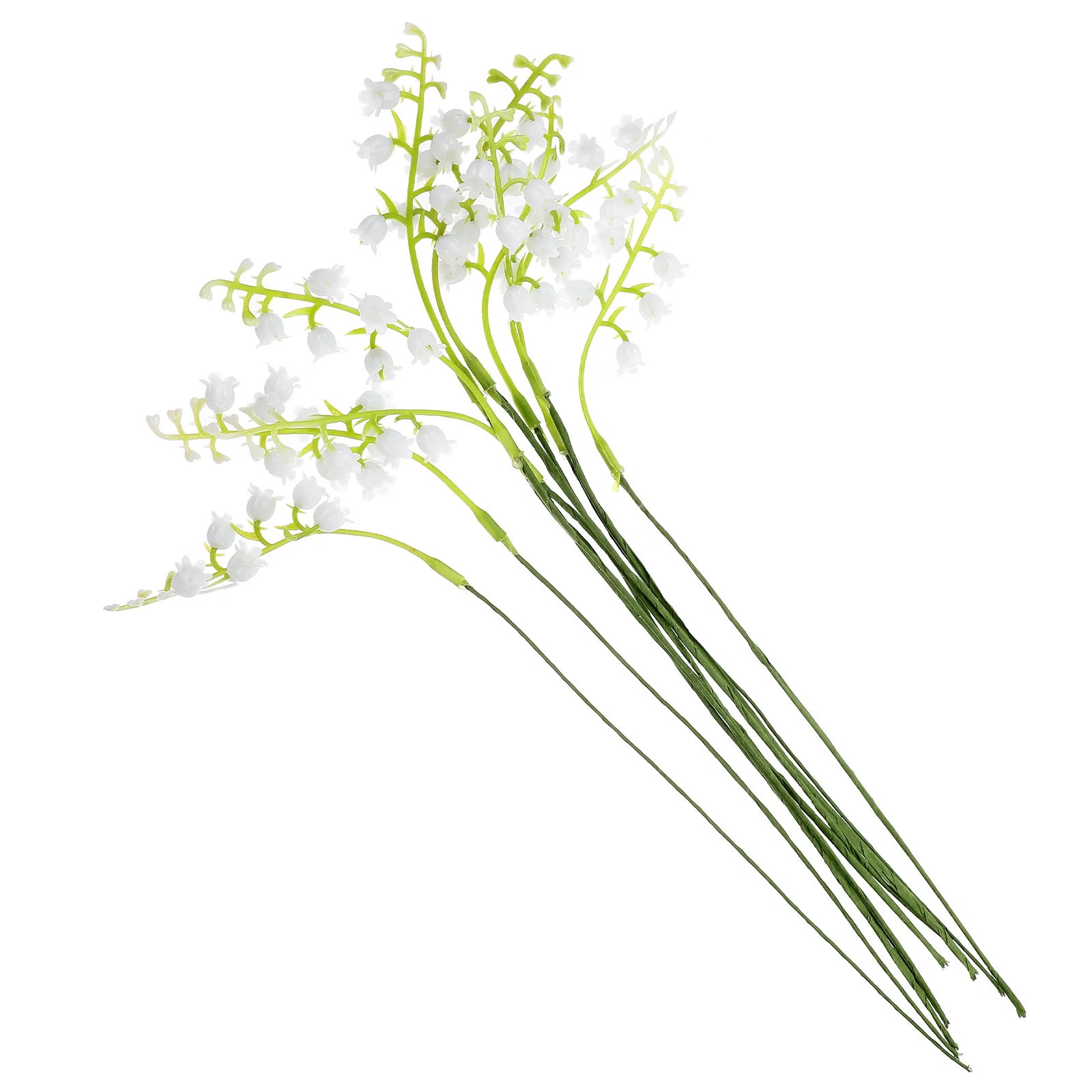 

10Pcs Faux Convallaria Simulation Plant Stems Realistic Artificial Plants for Vase Home Decor Indoor Decoration