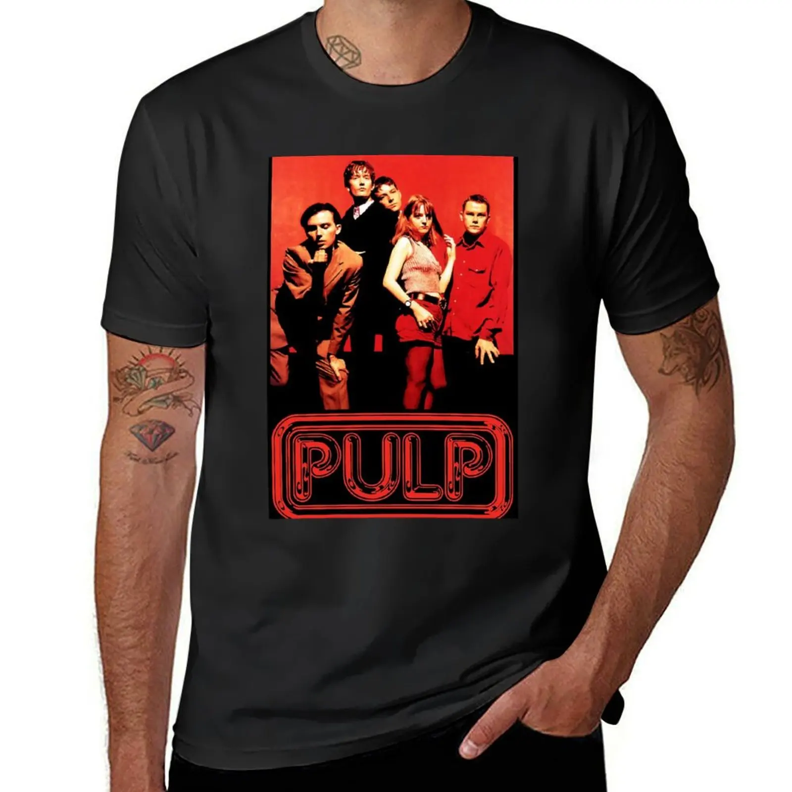

PULP - BAND T-Shirt korean fashion anime customs design your own sweat shirts, men