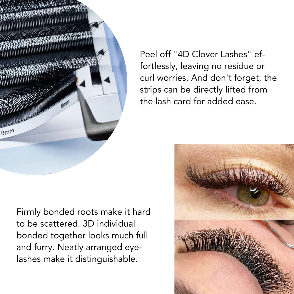 Super Soft Premade Fan Eyelash 24Row PBT Fiber High Quality Dense handmade Lash Individual Pre-made 3D/4D/5D/6D Curl YY/W Shape