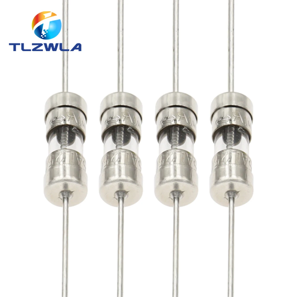 10PCS 3.6*10 Fast-Blow Glass Tube Fuse Fast Break With Pin 3.6X10MM 0.5A 1A 1.5A 2A 3A 3.15A 4A 5A 6.3A 8A 10A AMP 250V