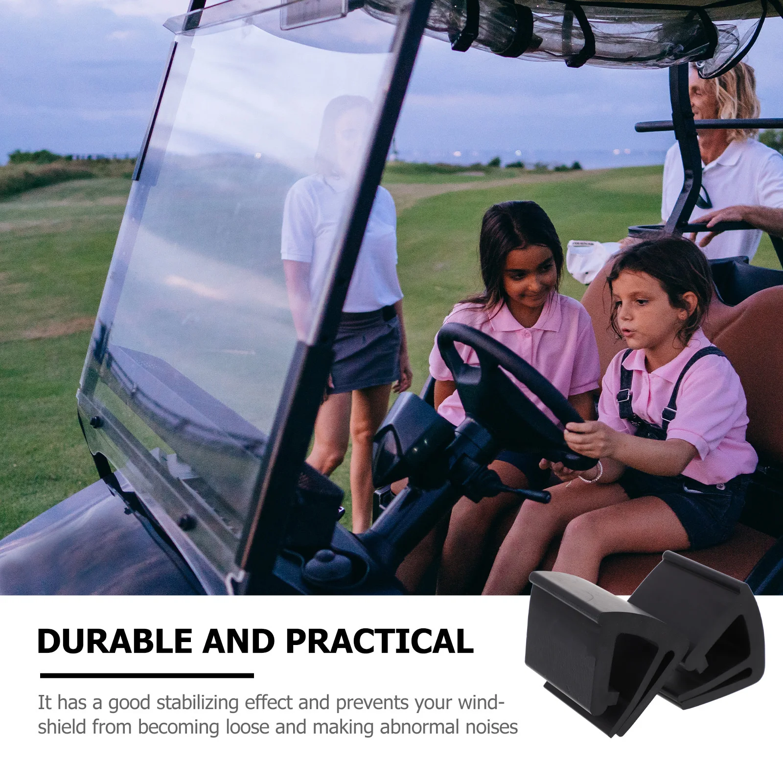 

1Pair Golf Cart Windshield Fastener Clips Black High Quality Plastic Replacement Retaining Clamps Easy Install No Noise
