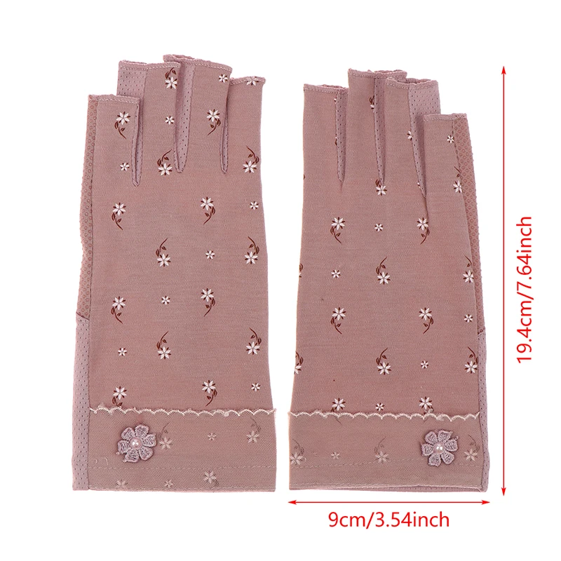 1 Pair Fingerless Anti UV Nail Art Gloves UV Gel Shield Gloves For LED Lamp Nails Dryer Hands Protection Manicure Tools