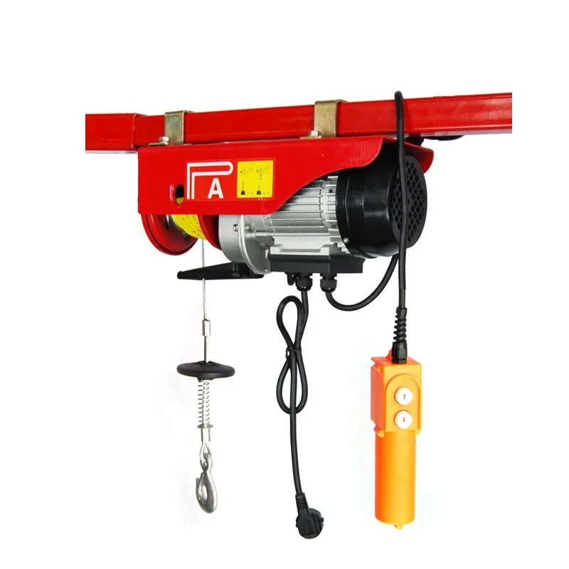 Cheap PA500 250kg 500kg 220V Mini Electric Winch Electric Wire Rope Chain Hoist for Home Use