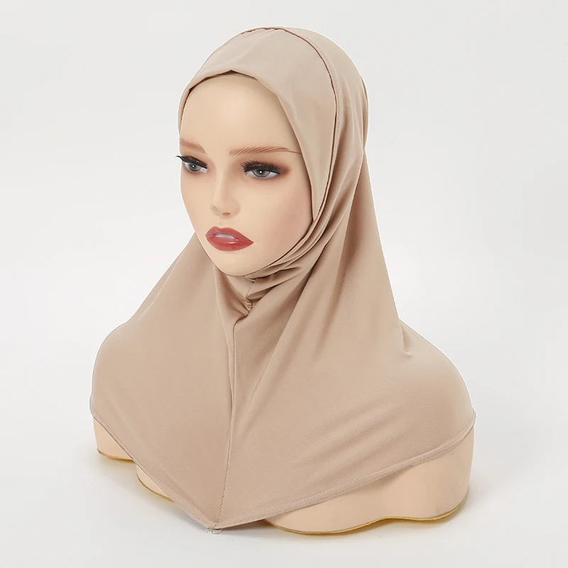 도매 라마단 이슬람 이슬람 Underscarf 구슬 꽃 여성 베일 Hijab 목 커버 머리 스카프 이슬람 여성 스카프 Turbans