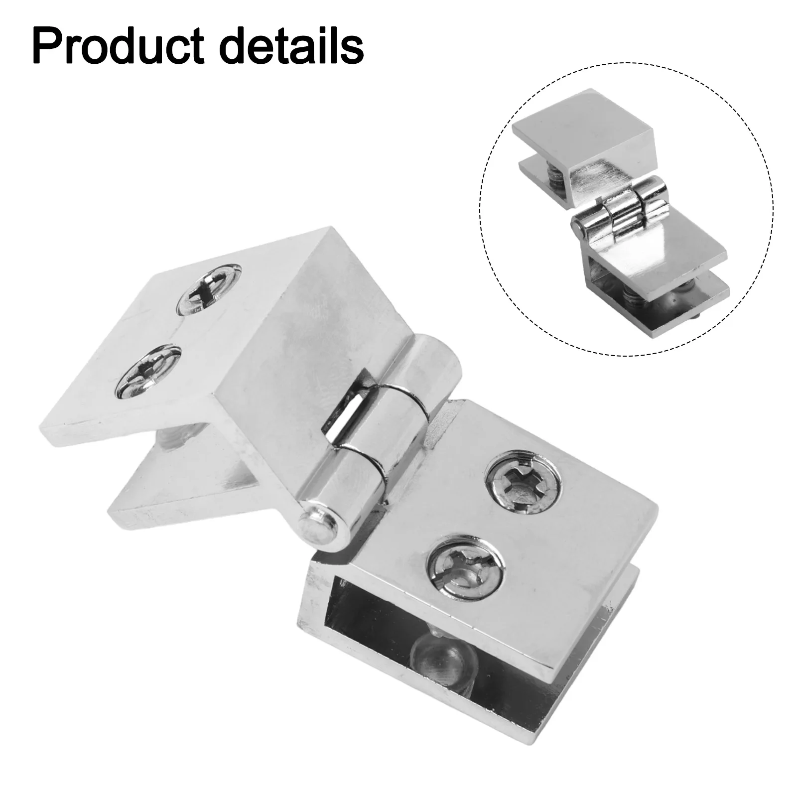 Shower Door Hinges Door Hinge Clamp 1 Pc 90 Degrees Silver Easy To Install For 5-8mm Glass For Securing Panels