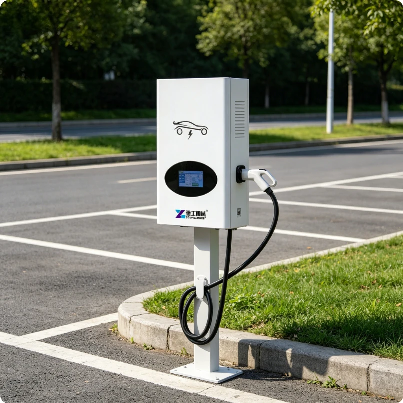 60kW DC EV Charger Station CCS2 Dual Gun Fast Charging Floor Mounted Smart APP WiFi 4G RFID IP54 OCPP 1.6J Fully Certified