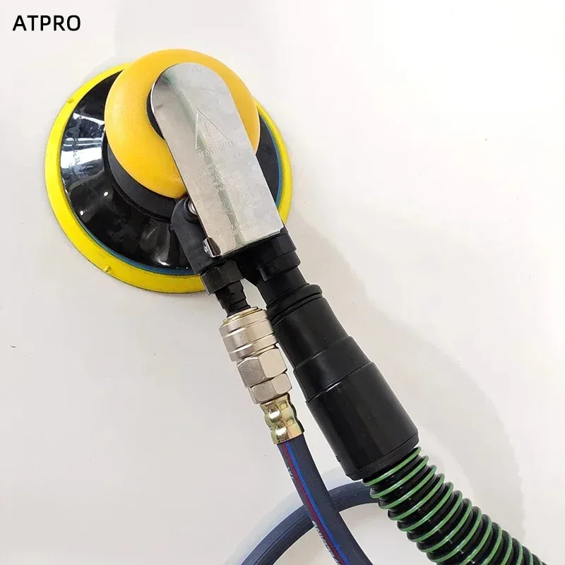 

Pneumatic Dry Mill 6 inch 150MM Car Putty Sandpaper Machine Central Dust Collection Non-self-priming
