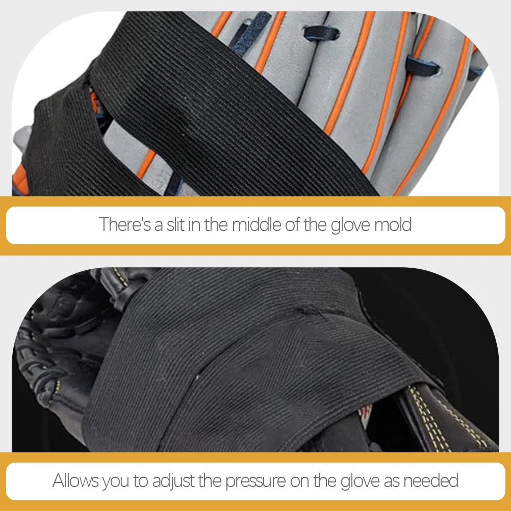 

2 Pcs Sport Glove Safety Strap Wrap Band Gloves for Catchers Baseball Loop Softball Mitts Shaper
