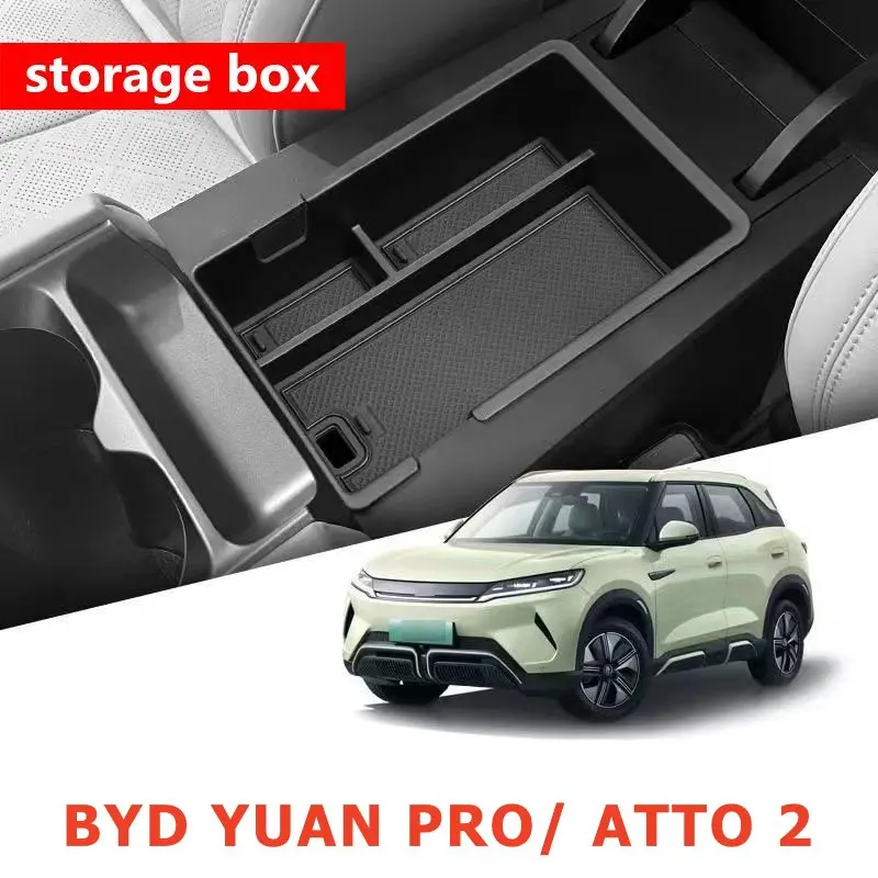 

Storage Box For BYD YUAN PRO ATTO 2 YUAN UP 2026 2025 Center Console Armrest Storage Box Interior Accessories