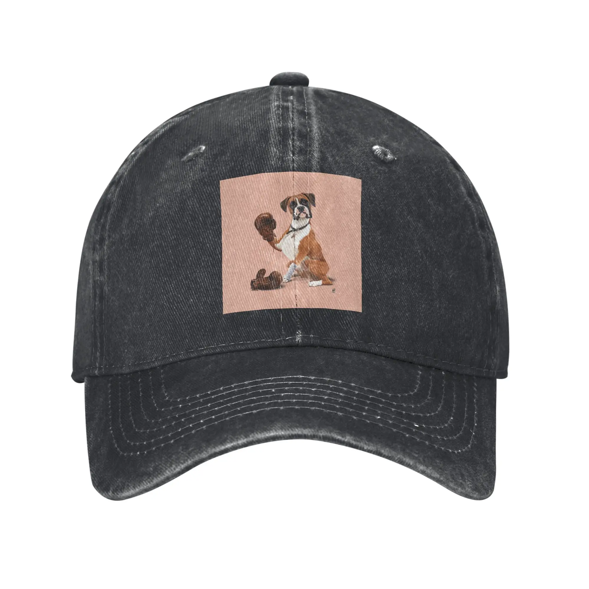 The Boxer (Colour) Denim Cap Casual Baseball Caps Adjustable Hat Summer Unisex Baseball Hats