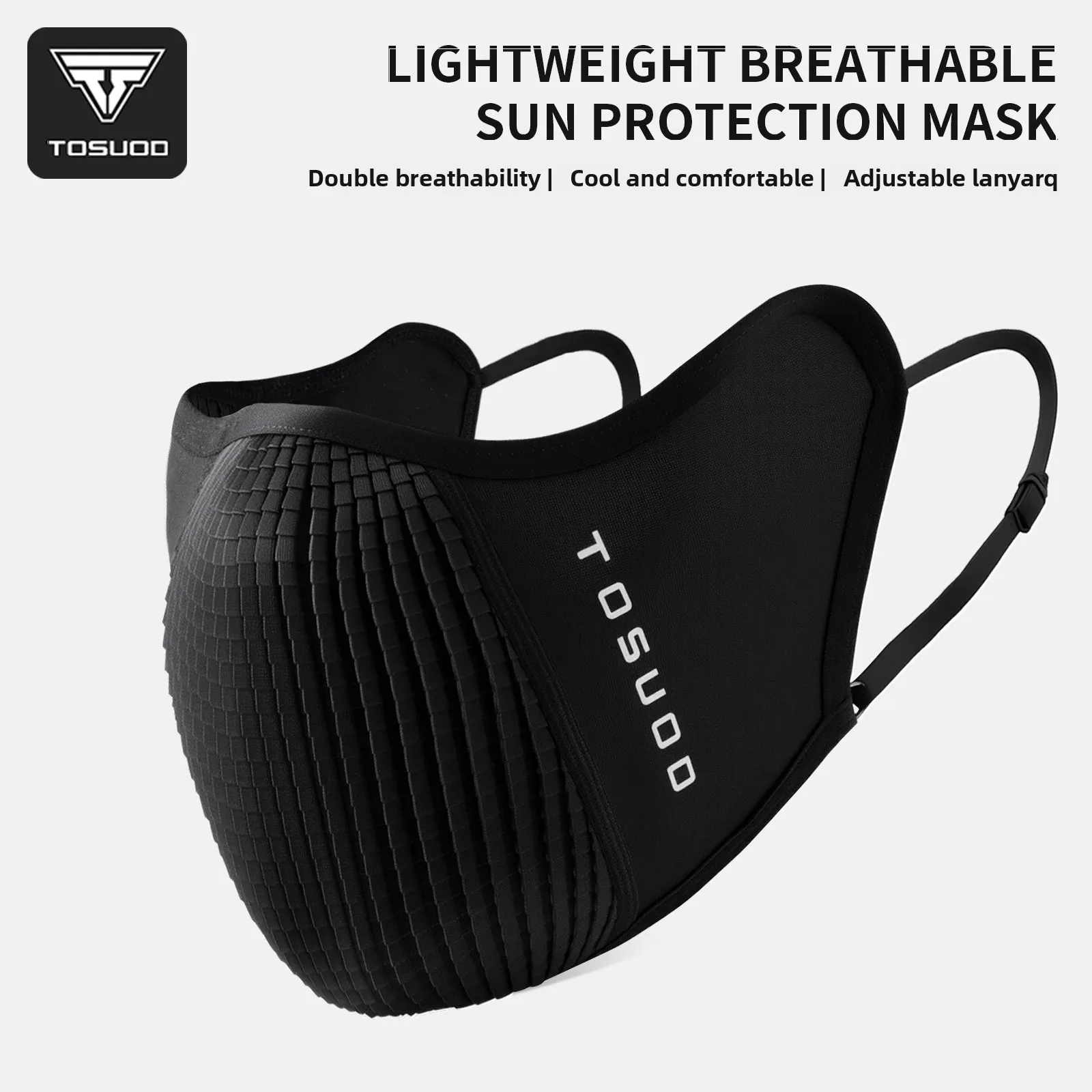 

TOSUOD Cycling Mask Aa-Grade Antibacterial Adjustable Breathable Sports Mask Sun Protection Ice Silk Mask
