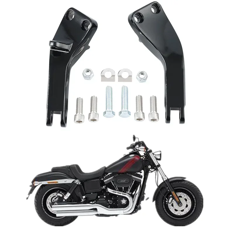 

For Harley Dyna Super Low Glide FXDF 2006-2017 Passenger Motorcycle Footrest Rear Footpeg Mounts Accessories Motorbike