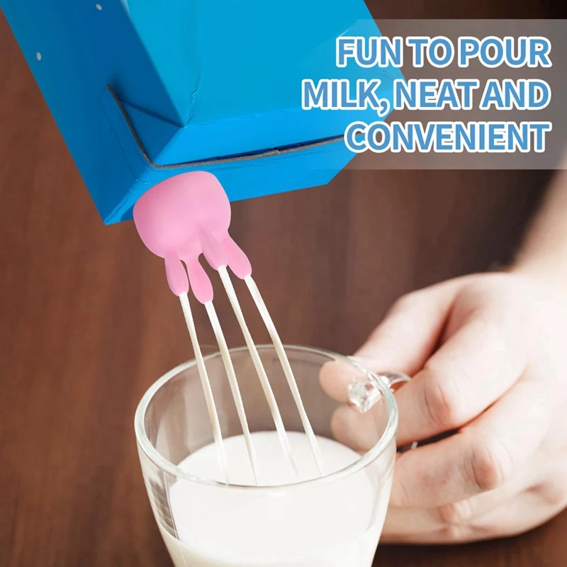 غطاء كرتوني لحليب صدر البقر مقاوم للانسكاب، فم صب الحليب المعبأ، وإكسسوارات المطبخ المثيرة للاهتمام