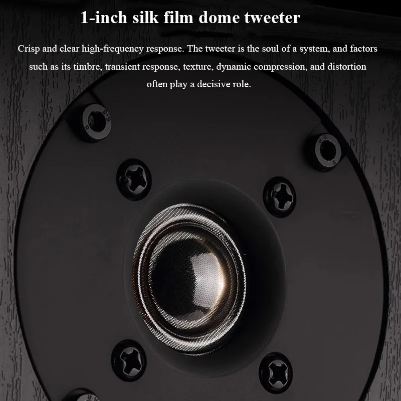 المنزلية 6.5 بوصة رف الكتب المتكلم 100 واط * 2 الناتج الطاقة 2 طريقة HIFI السلبي المتكلم 2.0 ستيريو 1 بوصة فيلم الحرير قبة مكبر الصوت