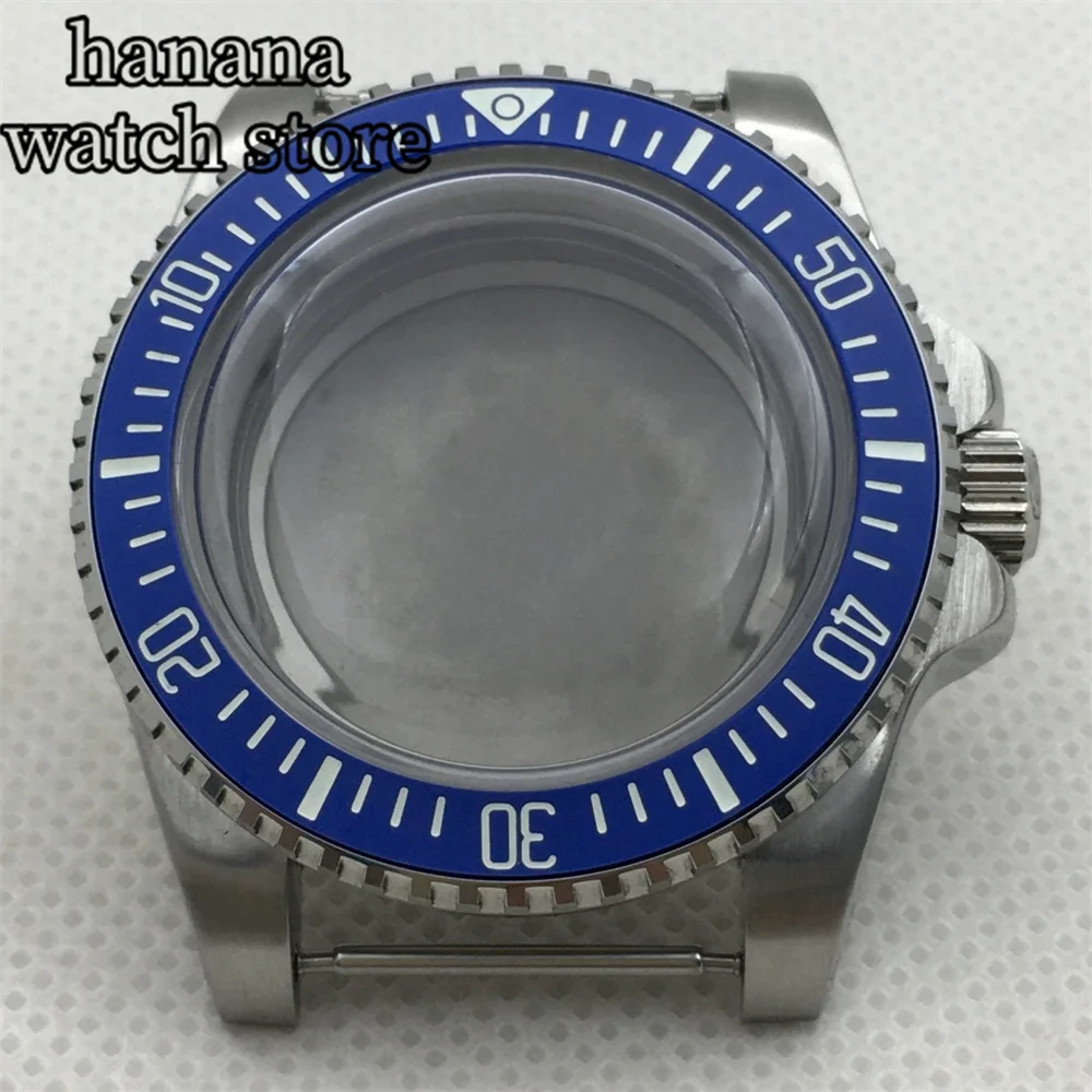 BLIGER Vintage 40MM Dome Acrylic Glass case Ceramic luminous bezel for NH34 NH35 NH36 ETA 2824 PT5000 movement