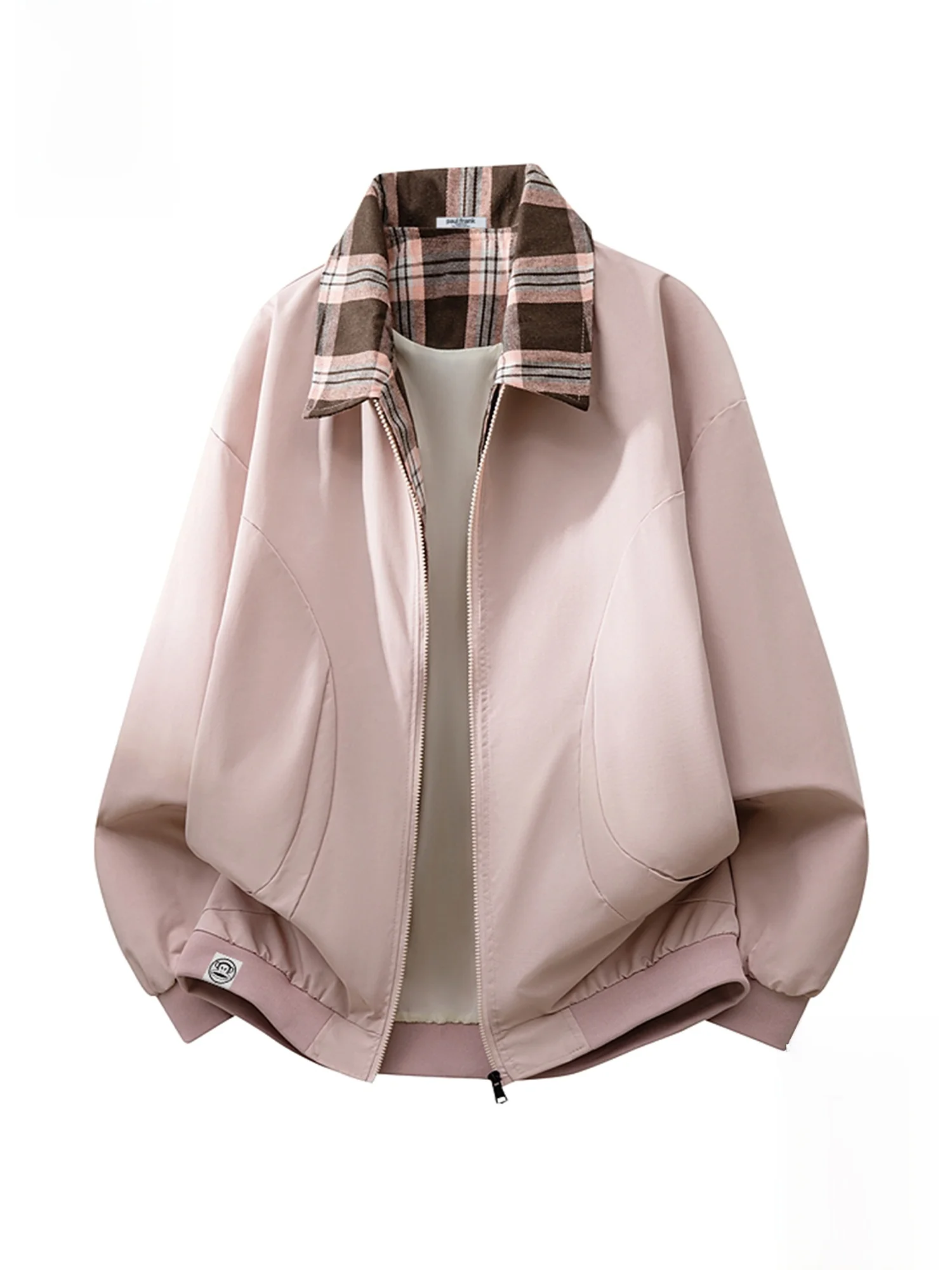 

Повседневная куртка Paul Frank M с воротником-стойкой и вставками из полиэфирного волокна для весны, износостойкая, на молнии, в уличном стиле