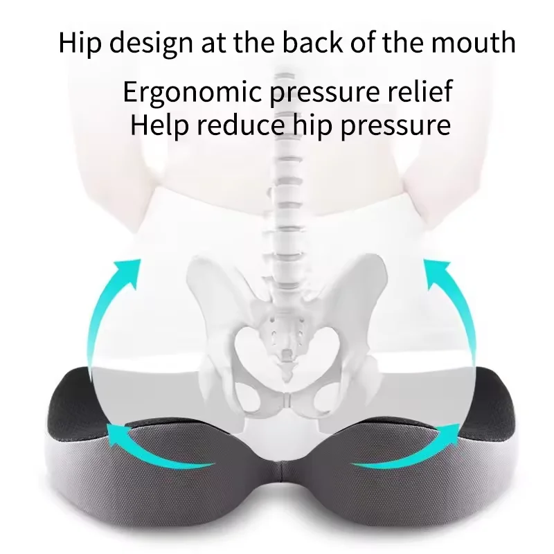 2025New Comfortable Office Chair Memory Foam Cushion Car Seat Enhancer Cushion for Pain Relief Non Slip Car Interior Accessories