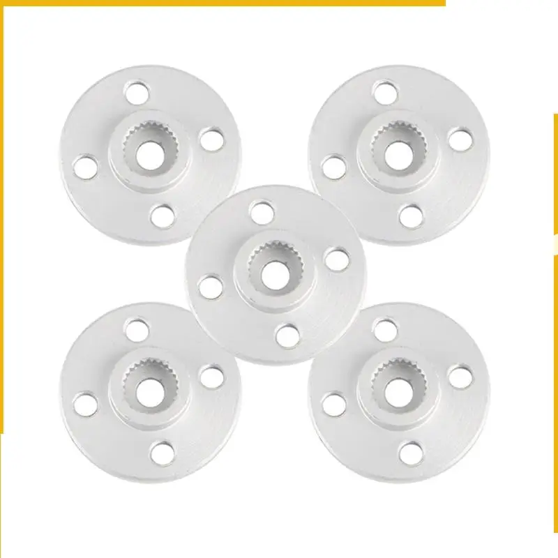 

A92P 5Pcs/Lot Metal Steering Gear Disc Stent 25T Servo Arm Round Type For MG995 MG996R RC Robot Car