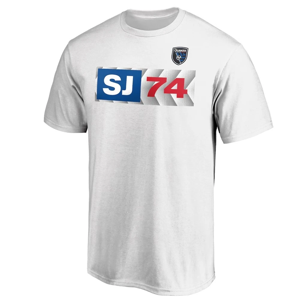 Camiseta informal de la marca San Jose Earthquakes, camiseta unisex de marca de lujo
