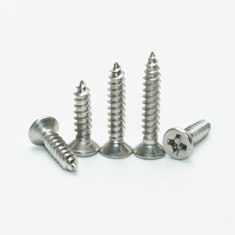 200 Teile/los 304 Edelstahl Kreuzschlitz Flachsenkkopf Blechschrauben M1 M2 M2,3 M2,6 M3 M4 Selbstschneidende Holzschrauben – Detail 3