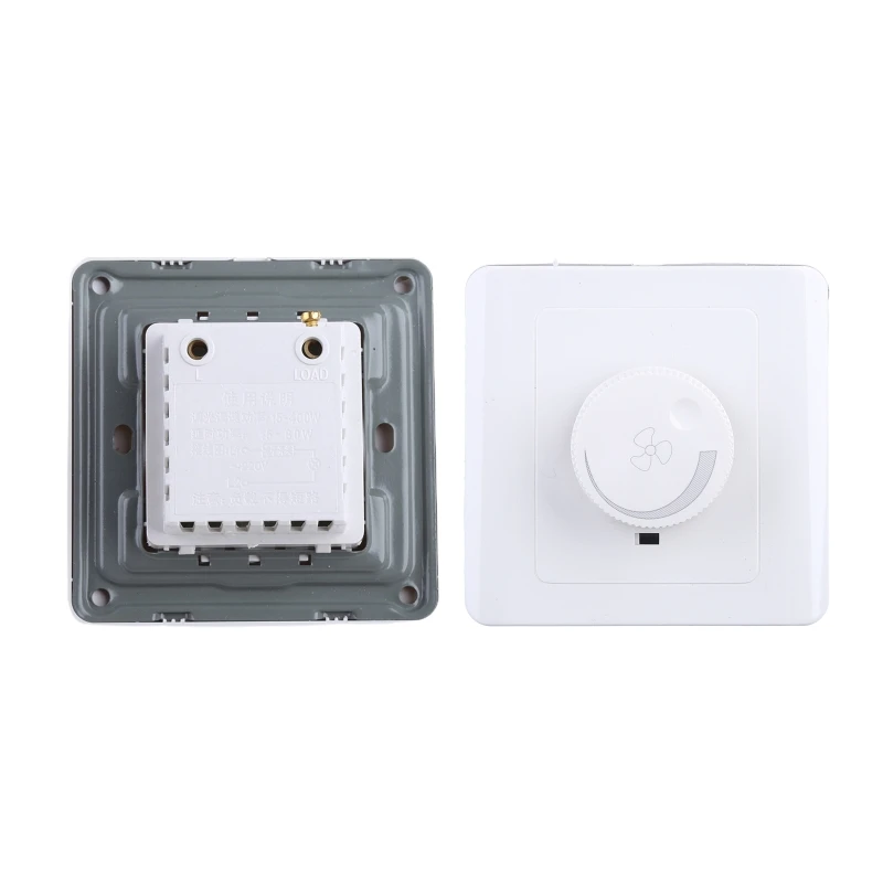 2023 New 86 Type Ceiling Fan Adjustment Stepless Speed Controller Wall 220V 10A for 15-300W Dimmer