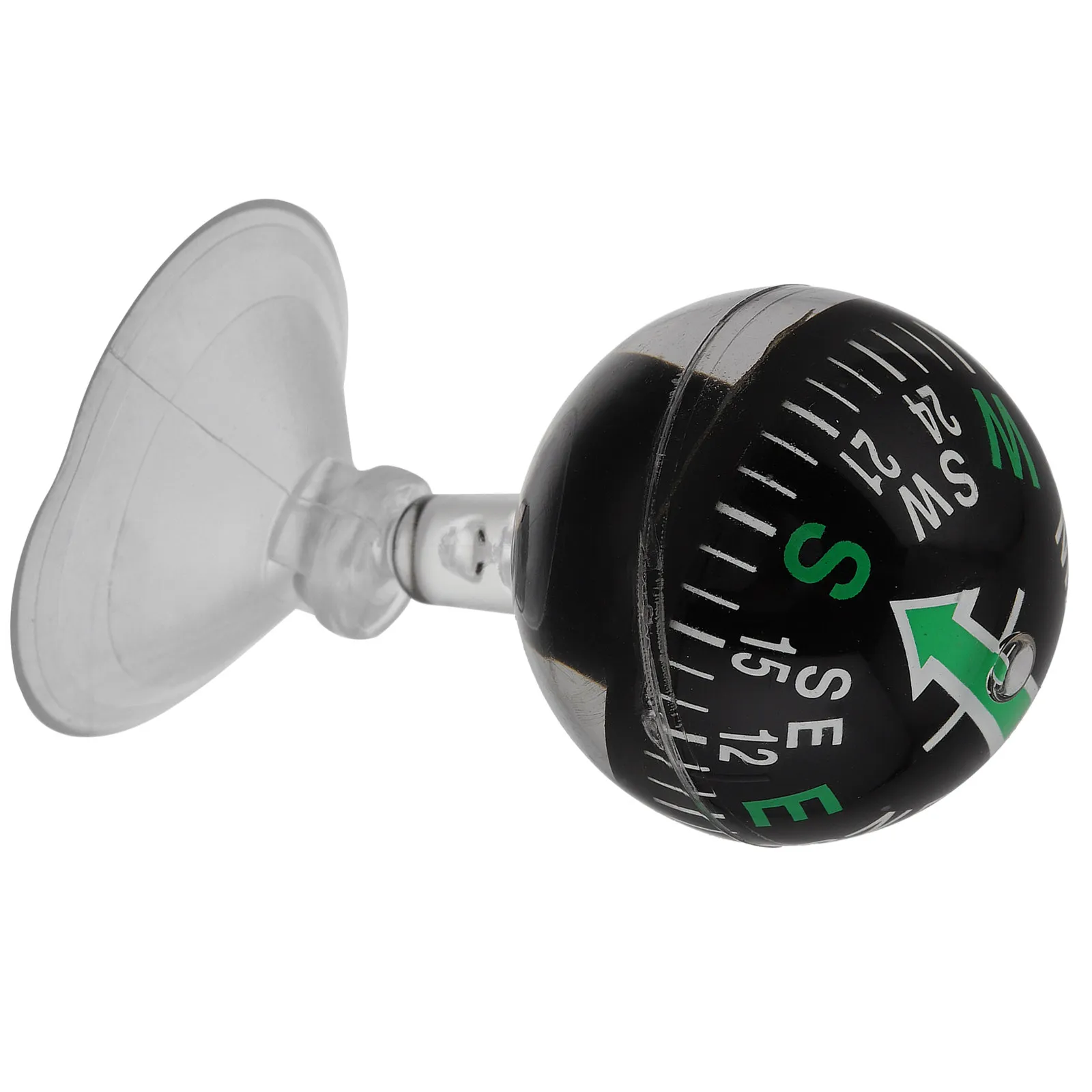 Car Dashboard 38Mm Suction Cup Compass Portable Plastic Automotive Navigation Direction Guide Ball for Vehicle Marine Use
